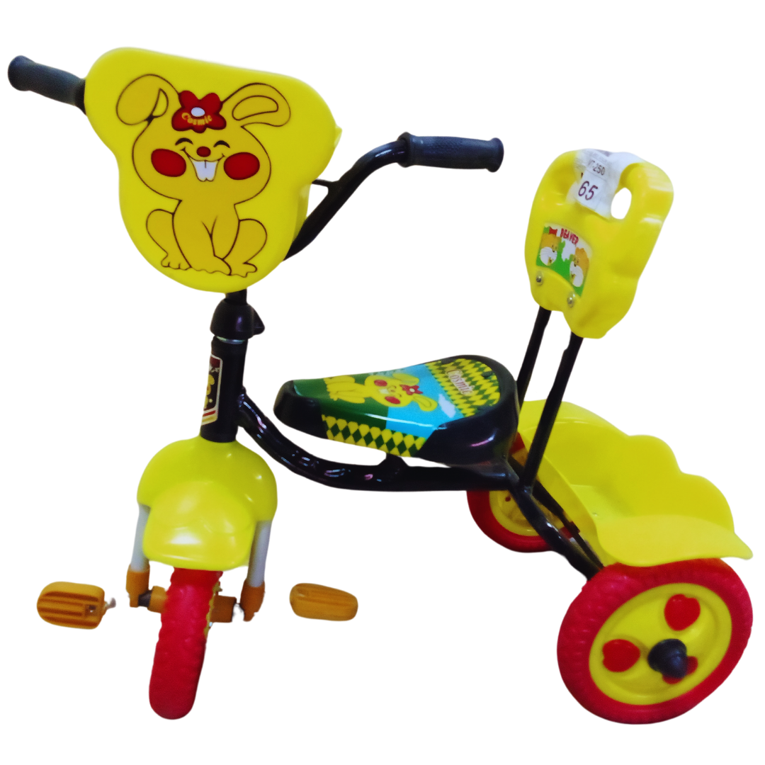 KIDDIE BIKE COSMIC TRIKE RABBIT WITH FACE BASKET MT-250
