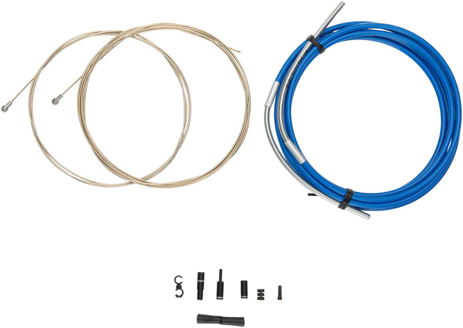 BRAKE CABLE JAGWIRE BLUE PLAIN SET