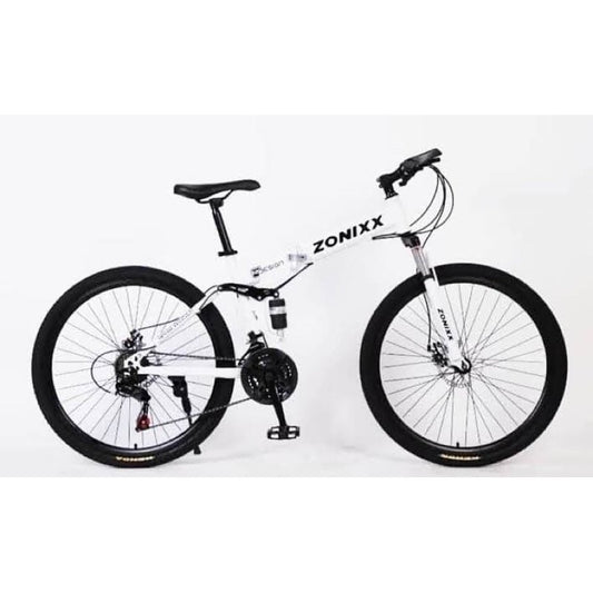 FOLDING BIKE ZONIXX WHITE 26 (DISCOUNTED PRICE)