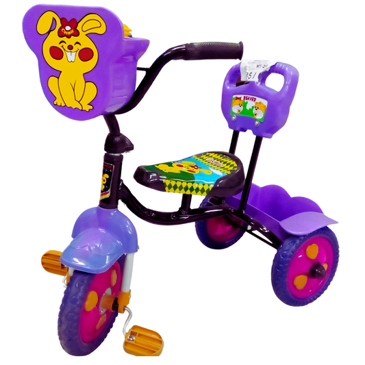 KIDDIE BIKE COSMIC TRIKE RABBIT WITH FACE BASKET MT-250