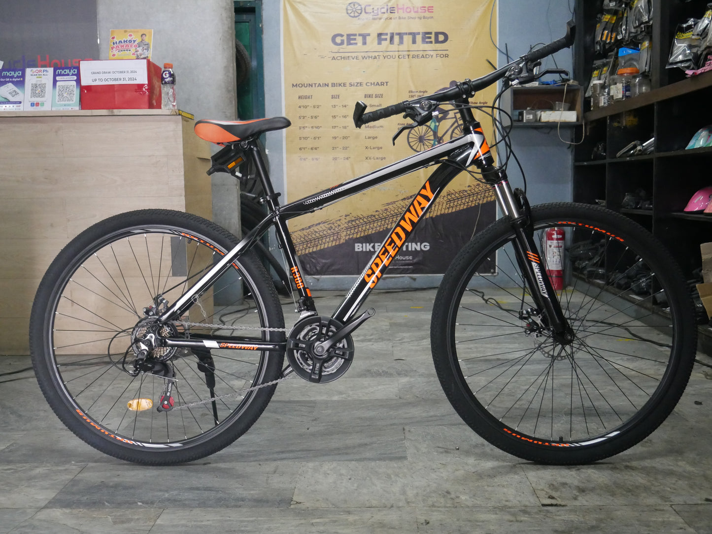 MTB SPEEDWAY 29 ALLOY BLACK ORANGE GRAY (DISCOUNTED PRICE)